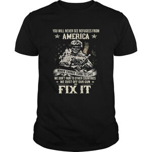 Veterans I Will Never See Refugees From America When Things Turn Shirt